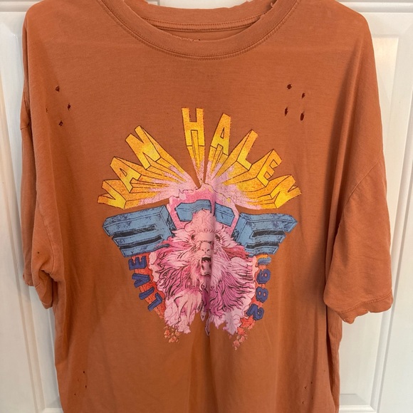 Van Halen Graphic Women’s T-Shirt in Orange - Medium - Picture 1 of 5